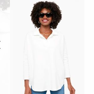 Pomander Place White East Swing Polo Sweatshirt